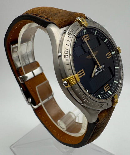 Breitling Aerospace F56062 Titanium 2-Tone Black Dial ~1995