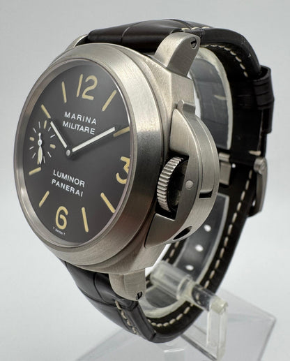 Panerai Luminor Marina Militare PAM00036 Titanium Tobacco Tritium Dial 2000 (Full-Set)