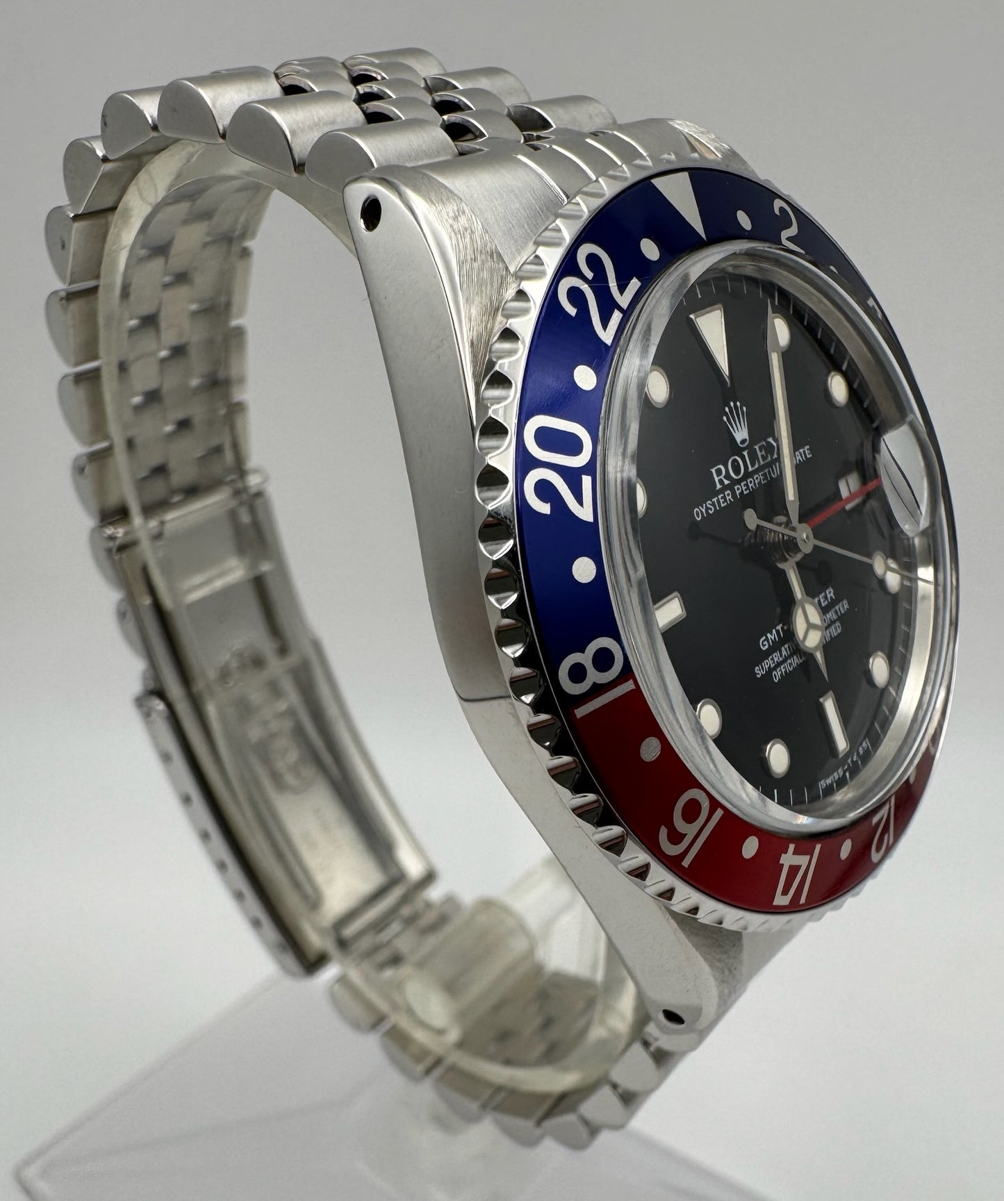 Rolex GMT-Master 16750 Pepsi Black Glossy Dial 1983 (Serviced)