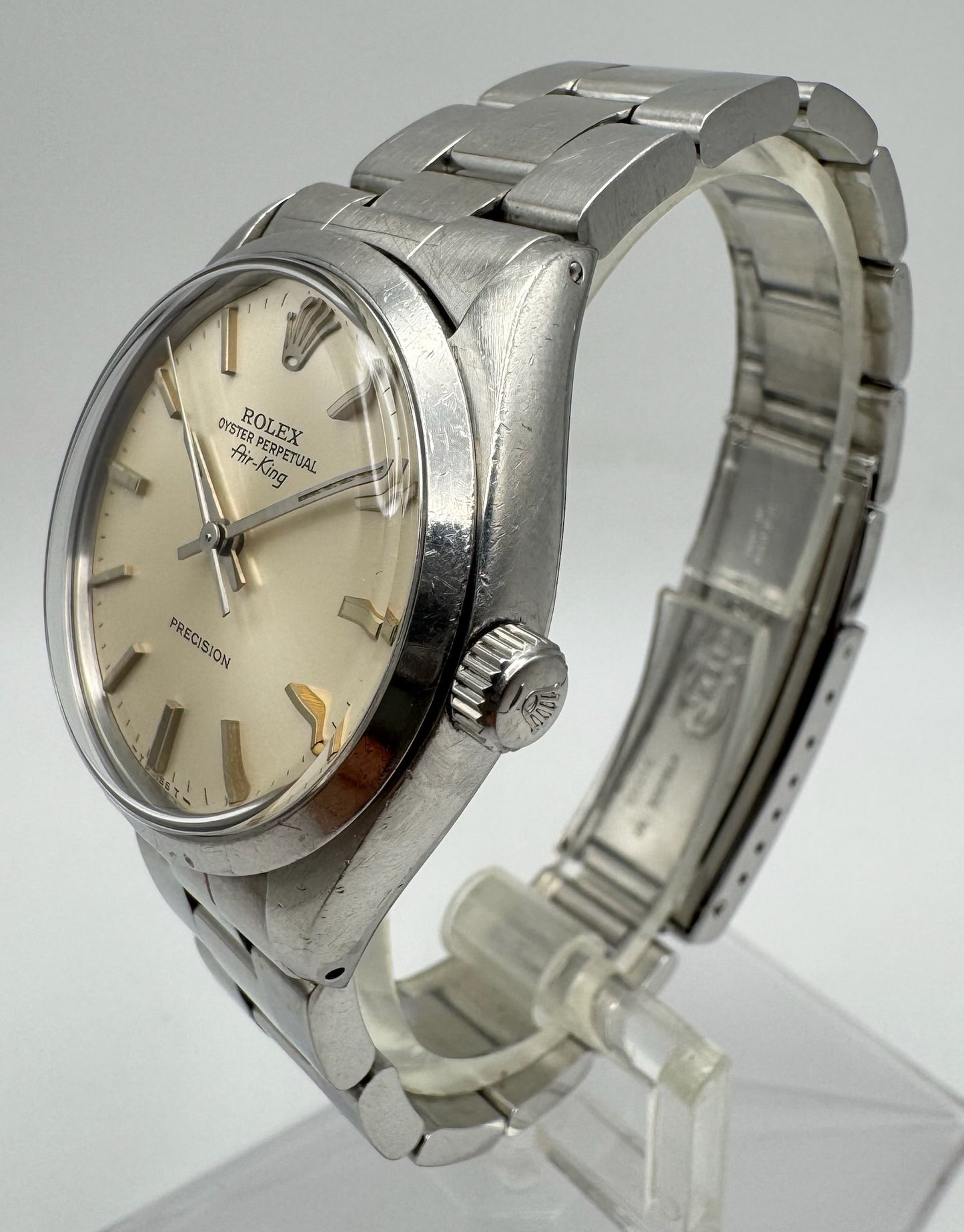 Rolex Air King Silver Dial 1981 (Full-Set/Unpolished/Serviced)