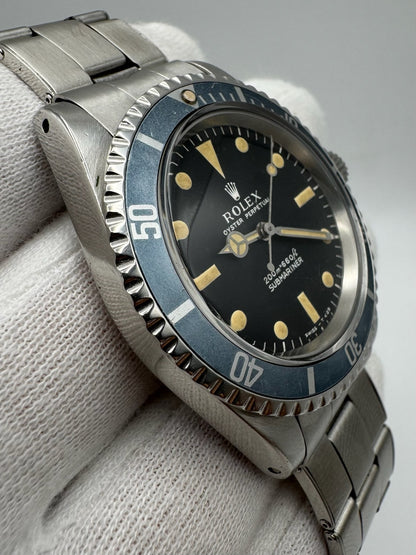 Rolex Submariner (No Date) 5513 "Meters First" Zinc Sulfide Yellow Patina Faded Blue Insert 1967 (Serviced)