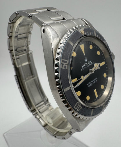 Rolex Submariner No Date 5513 Maxi Dial Yellow Patina Ghost Bezel 1966 (Serviced)