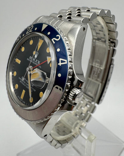 Rolex GMT-Master 1675 MK5 Pumpkin Patina Faded Red Pepsi Insert 1978 (Full-Set/Unpolished)