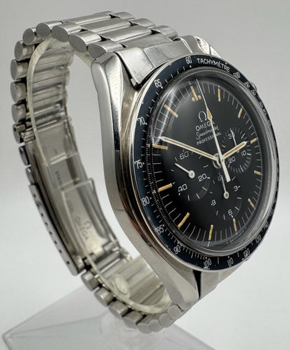 Omega Speedmaster Professional Moonwatch 145.022 Step Dial Pumpkin Patina Faded Bezel 1969 (Serviced)