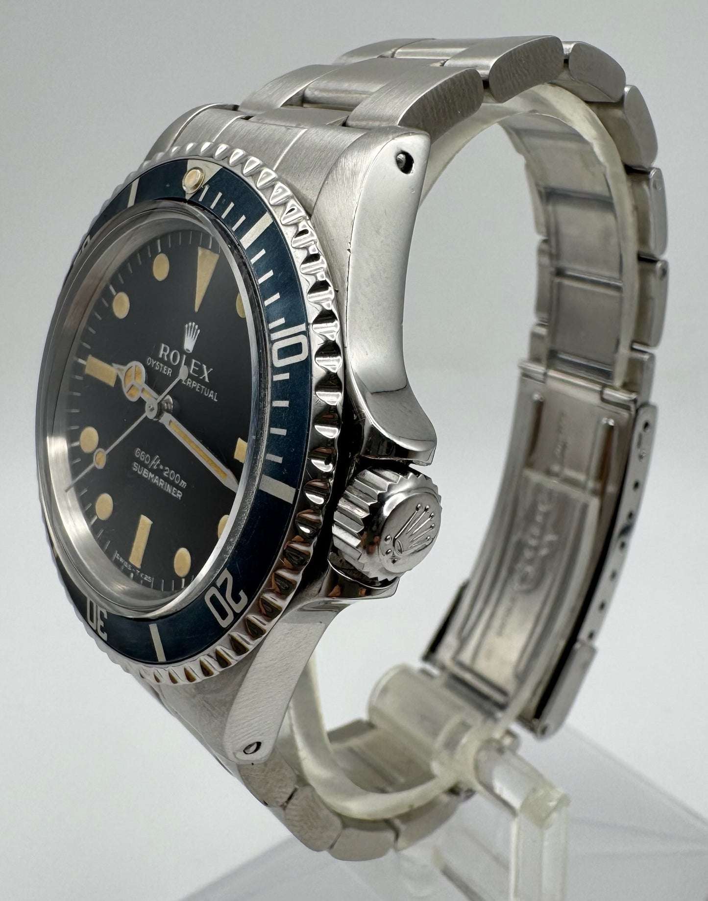 Rolex Submariner (No Date) 5513 Maxi Dial Pumpkin Patina Faded Insert 1979 (Full-Set/Serviced)
