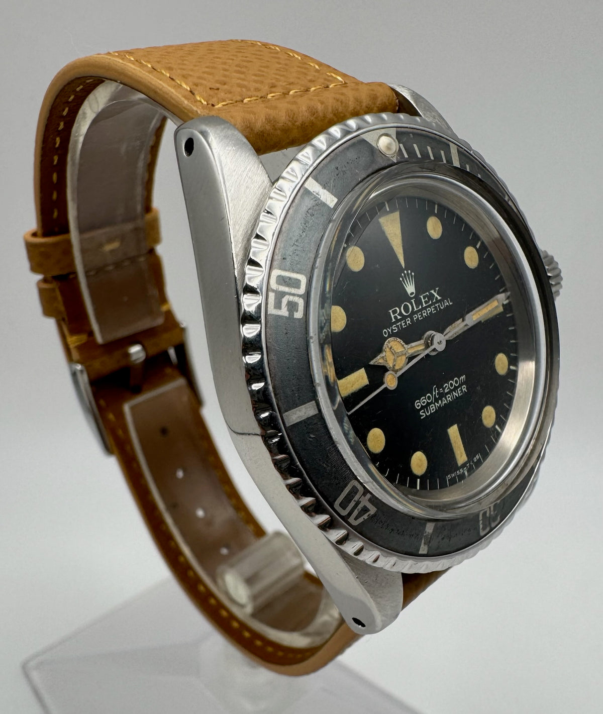 Rolex Submariner No Date 5513 Maxi Dial Feet First Yellow Patina Ghost Faded Bezel 1972