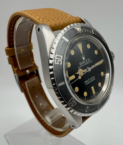 Rolex Submariner No Date 5513 Maxi Dial Feet First Yellow Patina Ghost Faded Bezel 1972