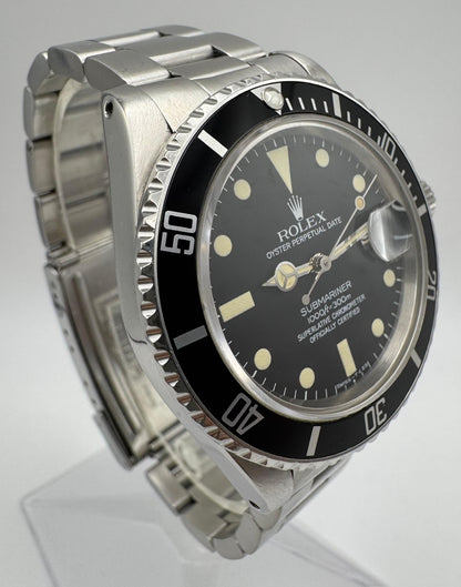 Rolex Submariner Date 16800 Black Matte Dial 1980 (Serviced)