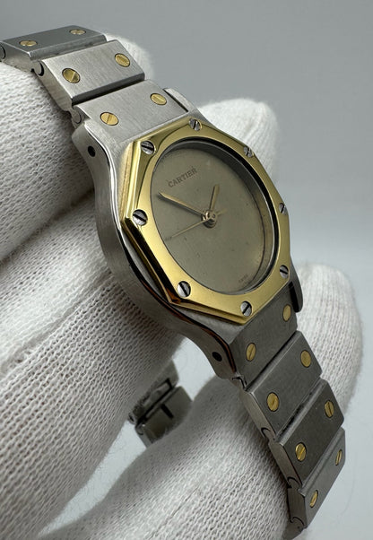 Cartier Santos 0907 Octagon 2 Tone Ghost Dial 1980 (Serviced)