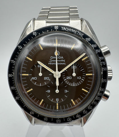 Omega Speedmaster Professional Moonwatch 145.022-69ST Caramel Tropical Dial Yellow Patina 1969 (Full-Set/Unpolished/Serviced)