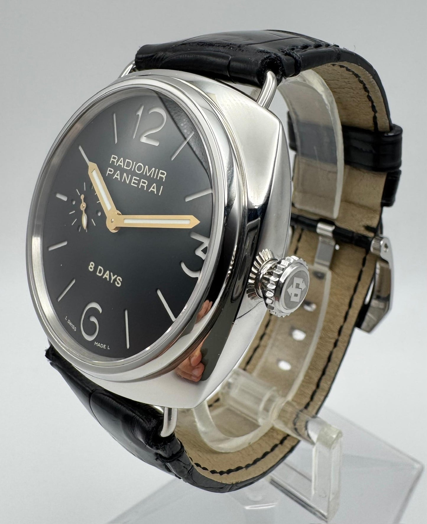 Panerai Radiomir 8 Days PAM190 JLC Movement Black Dial 2006 (Full-Set)