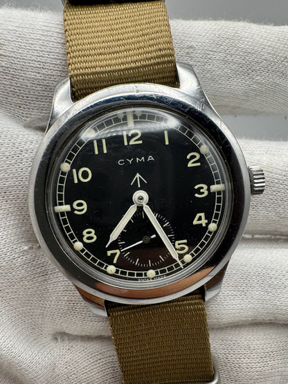 Cyma Dirty Dozen WWII Military 38 Service Dial 1943 (Unpolished)