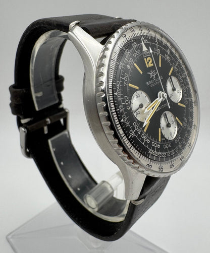 Breitling Navitimer 806 Vintage Steel Yellow Patina 1970 (Serviced)