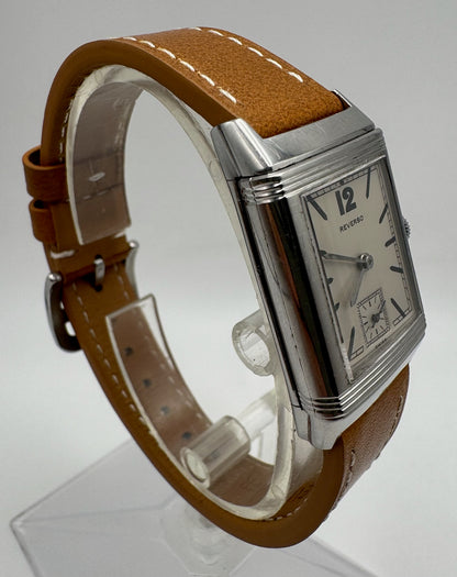 Jaeger-LeCoultre Reverso Vintage Steel Silver Dial First Generation Rare 1929 (Unpolished/Serviced)