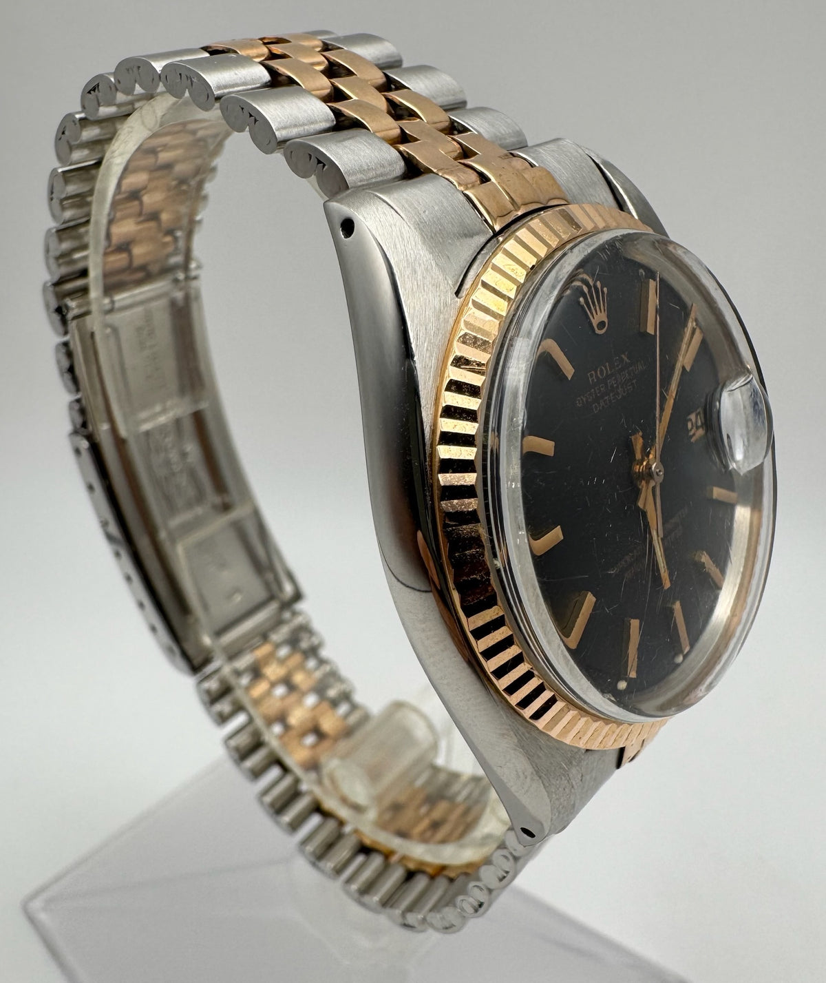 Rolex Datejust 1601 Black Matte Dial Vintage 1968 (Serviced)
