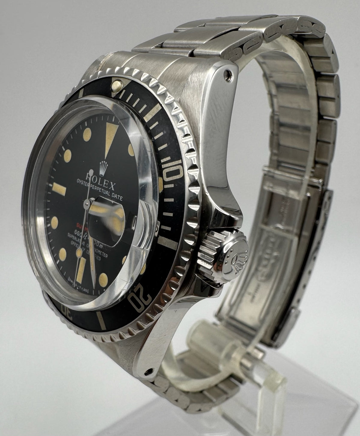 Rolex Submariner Date 1680 Red Yellow Patina 1972 (Full-Set/Serviced)