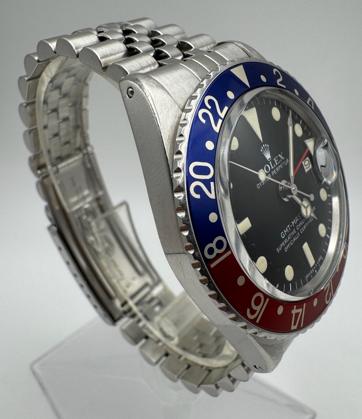 Rolex GMT-Master 1675 MK4 Pepsi Jubilee Vintage 1978 (Serviced)