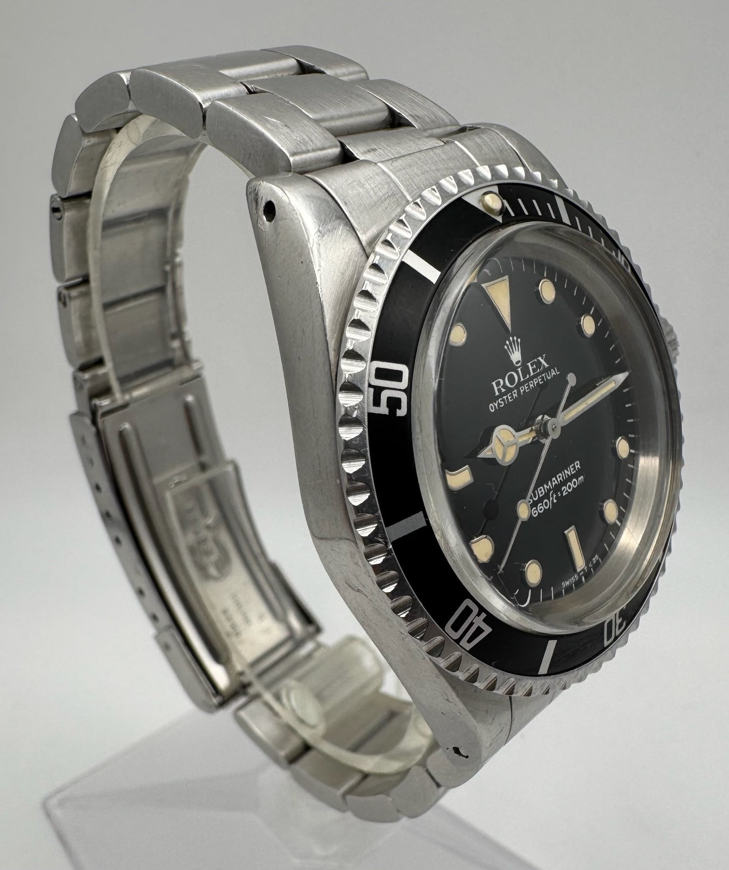 Rolex Submariner 5513 Glossy Dial Yellow Patina 1984 (Unpolished)