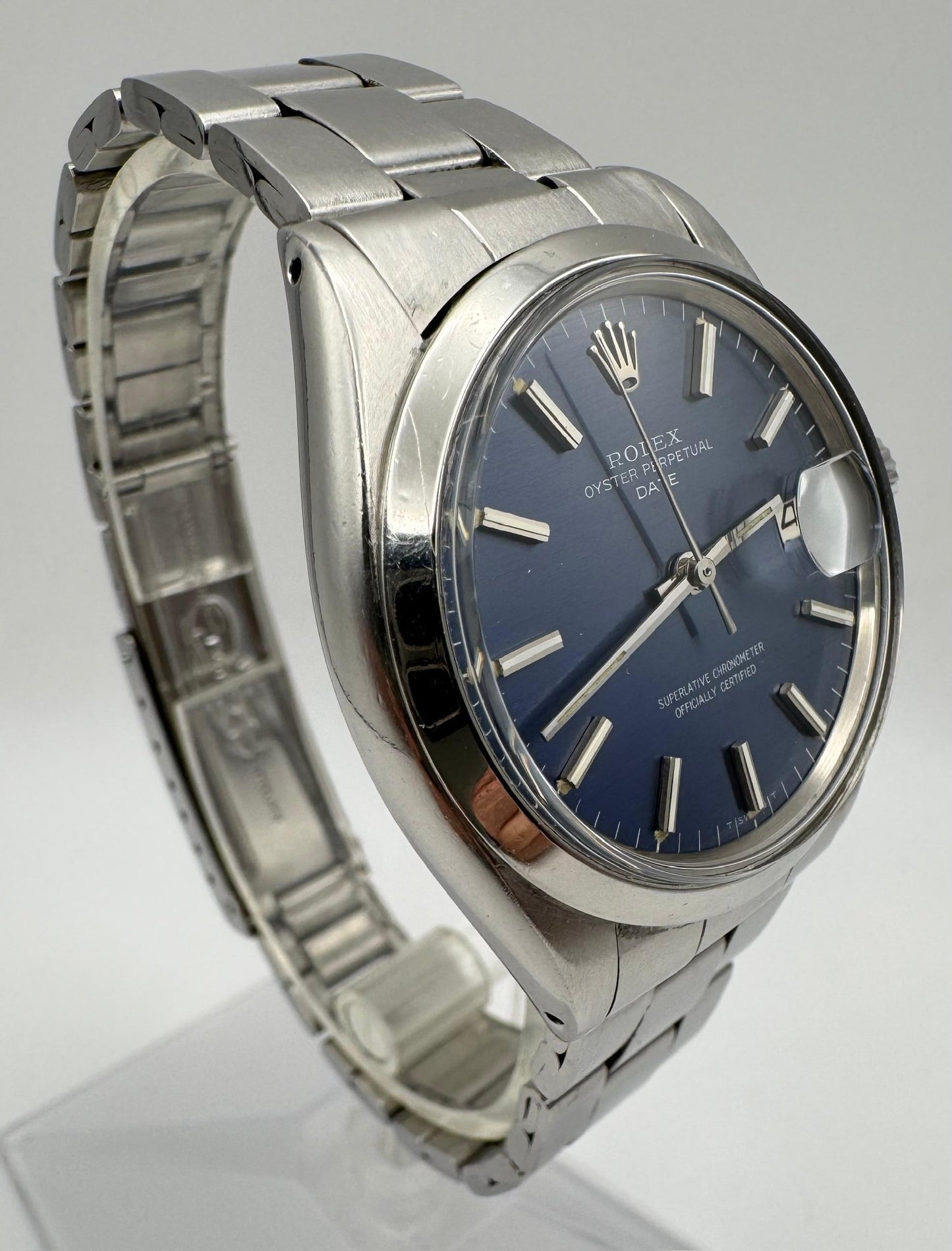 Rolex Oyster Perpetual Date Blue Dial 1967 (Serviced)