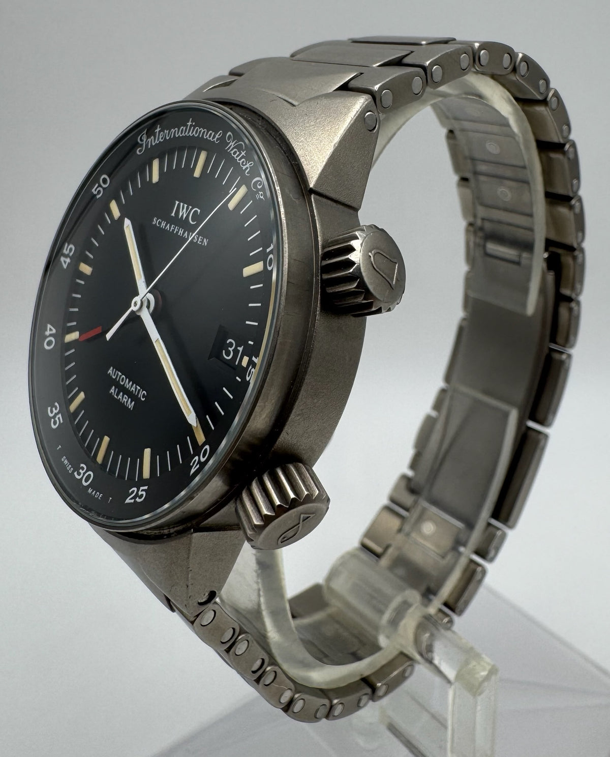 IWC GST Alarm 3537 Yellow Patina Tritium Dial 2002 (Full-Set/Unpolished)