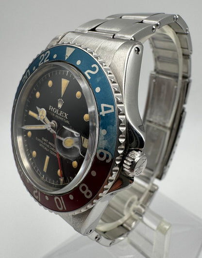 Rolex GMT-Master 1675 PCG Gilt Chapter Ring Pepsi 1960 (Full-Set/Serviced)