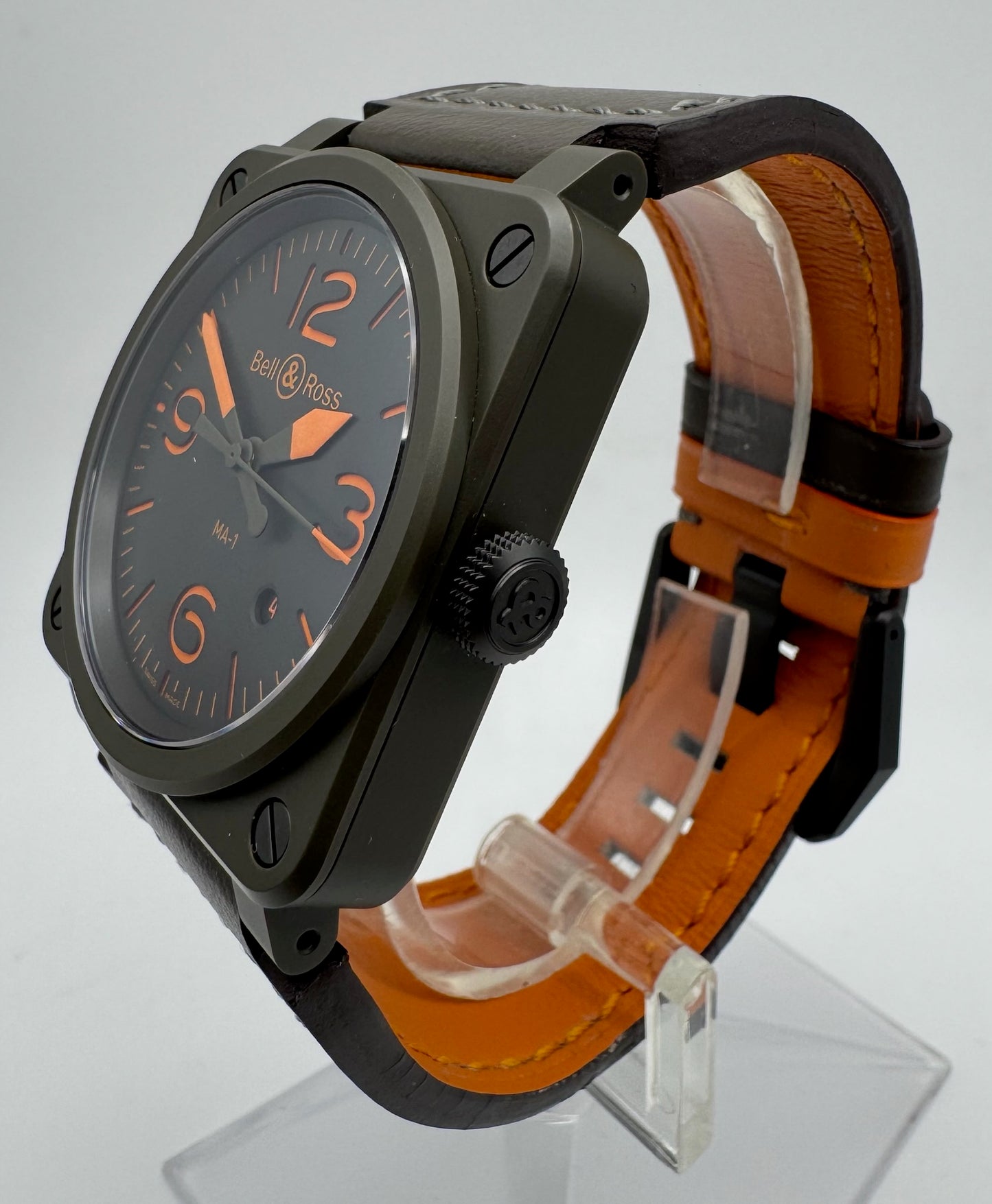 Bell & Ross BR 03-92 Ceramic Military Type Green Dial Limited Edition 999 pcs (Full-Set/Mint)