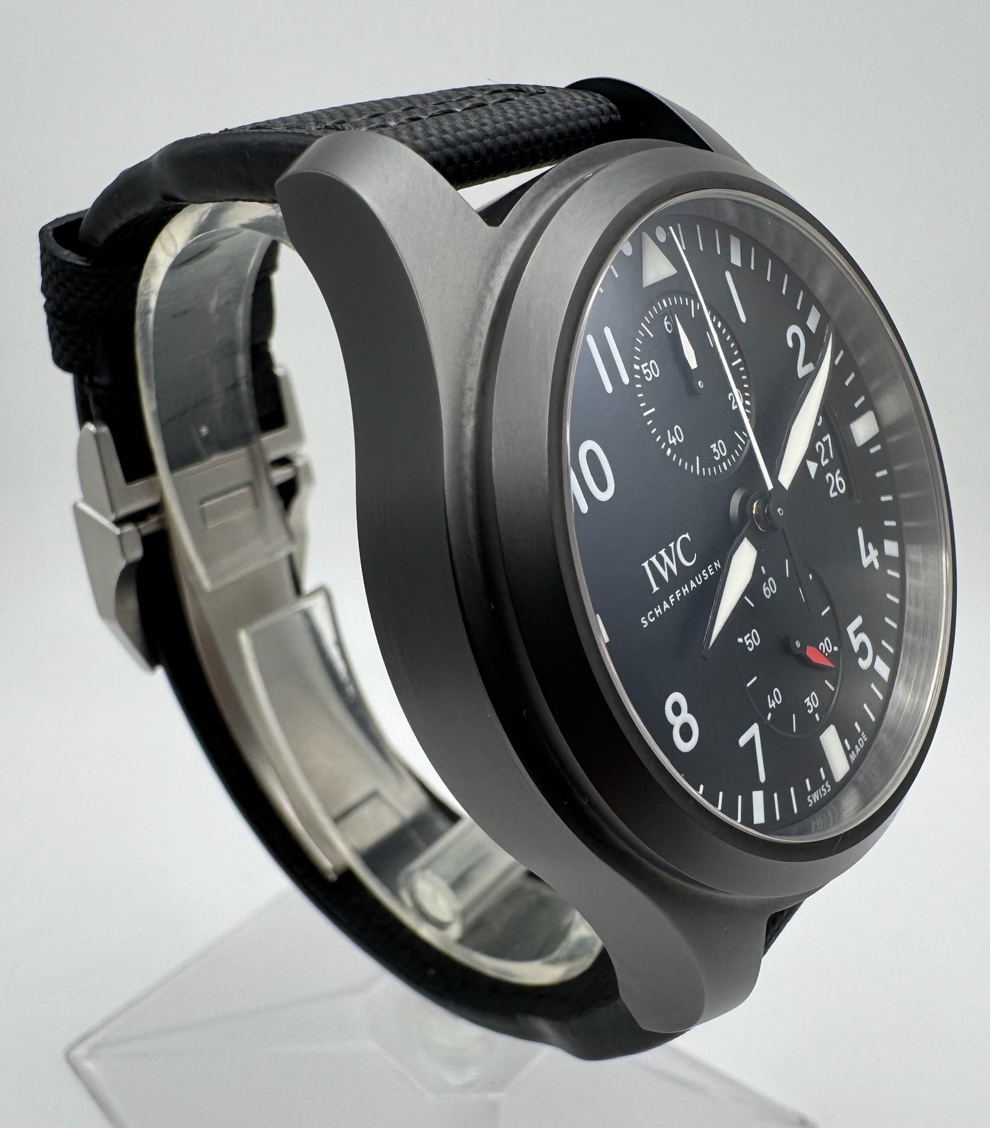 IWC Pilot Chronograph Top Gun Black Ceramic 46 2016 (Full-Set/Mint)