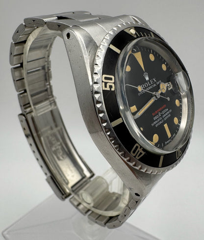 Rolex Submariner Date 1680 Red Heavy Patina Vintage 1971 (Full-Set/Unpolished/Serviced)