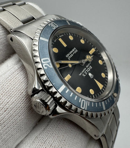 Rolex Submariner (No Date) 5513 "Meters First" Zinc Sulfide Yellow Patina Faded Blue Insert 1967 (Serviced)