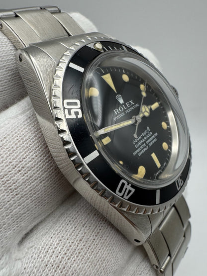 Rolex Submariner (No Date) 5512 "Meters First" Yellow Patina Zinc Sulfide Fat Font Insert 1967 (Full-Set/Mint/Serviced)