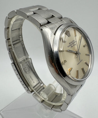 Rolex Air King Silver Dial 1981 (Full-Set/Unpolished/Serviced)