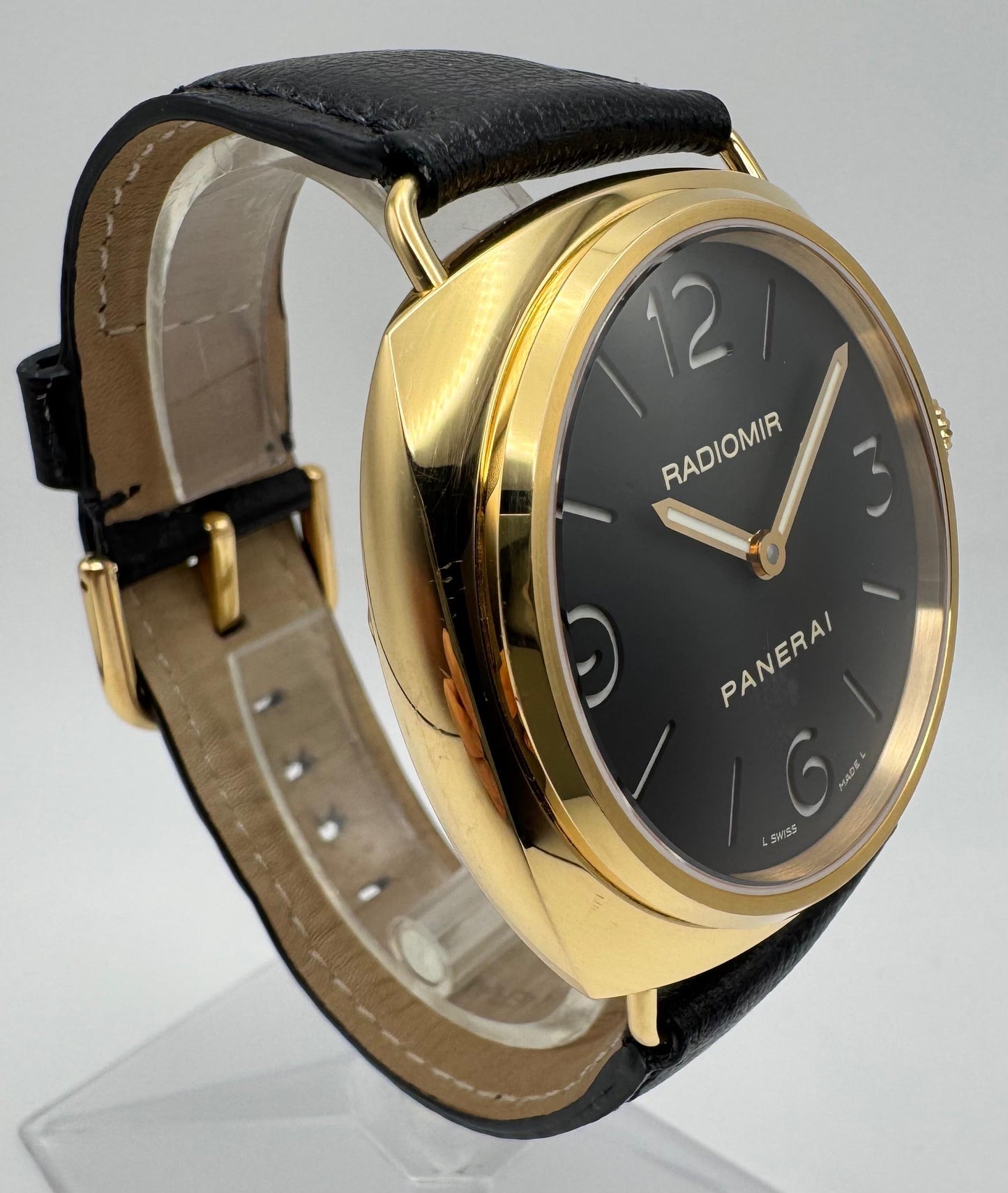 Panerai Radiomir Base PAM231 Rose Gold 45 Black Dial 2010 (Full-Set/Unpolished)