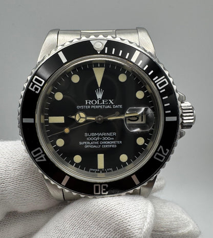 Rolex Submariner Date 16800 Black Matte Dial 1980 (Serviced)