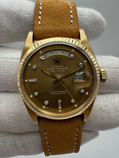 Rolex Day-Date 36 1803 OEM Ghost Diamond Dial 1976 Very Rare (Serviced)