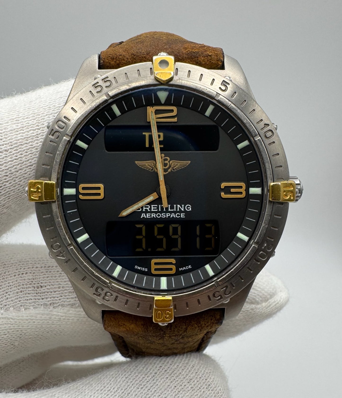 Breitling Aerospace F56062 Titanium 2-Tone Black Dial ~1995
