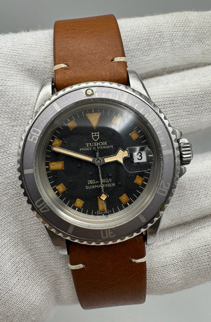 Tudor Submariner Snowflake 9411/0 Blue Confetti Dial Pumpkin Patina Blue/Lavender Insert 1976 (Unpolished)