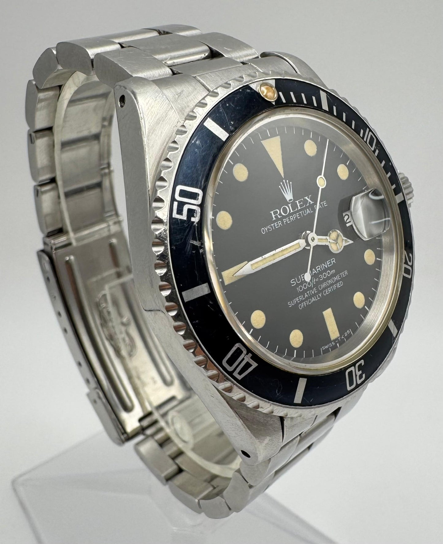 Rolex Submariner Date 16800 Matte Dial Heavy Patina 1982 (Full-Set/Unpolished/Serviced)
