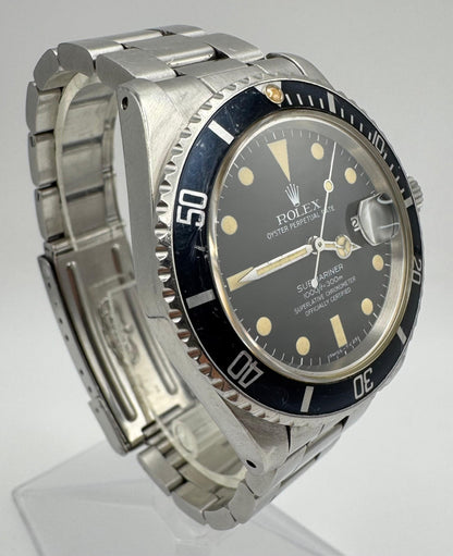 Rolex Submariner Date 16800 Matte Dial Heavy Patina 1982 (Full-Set/Unpolished/Serviced)