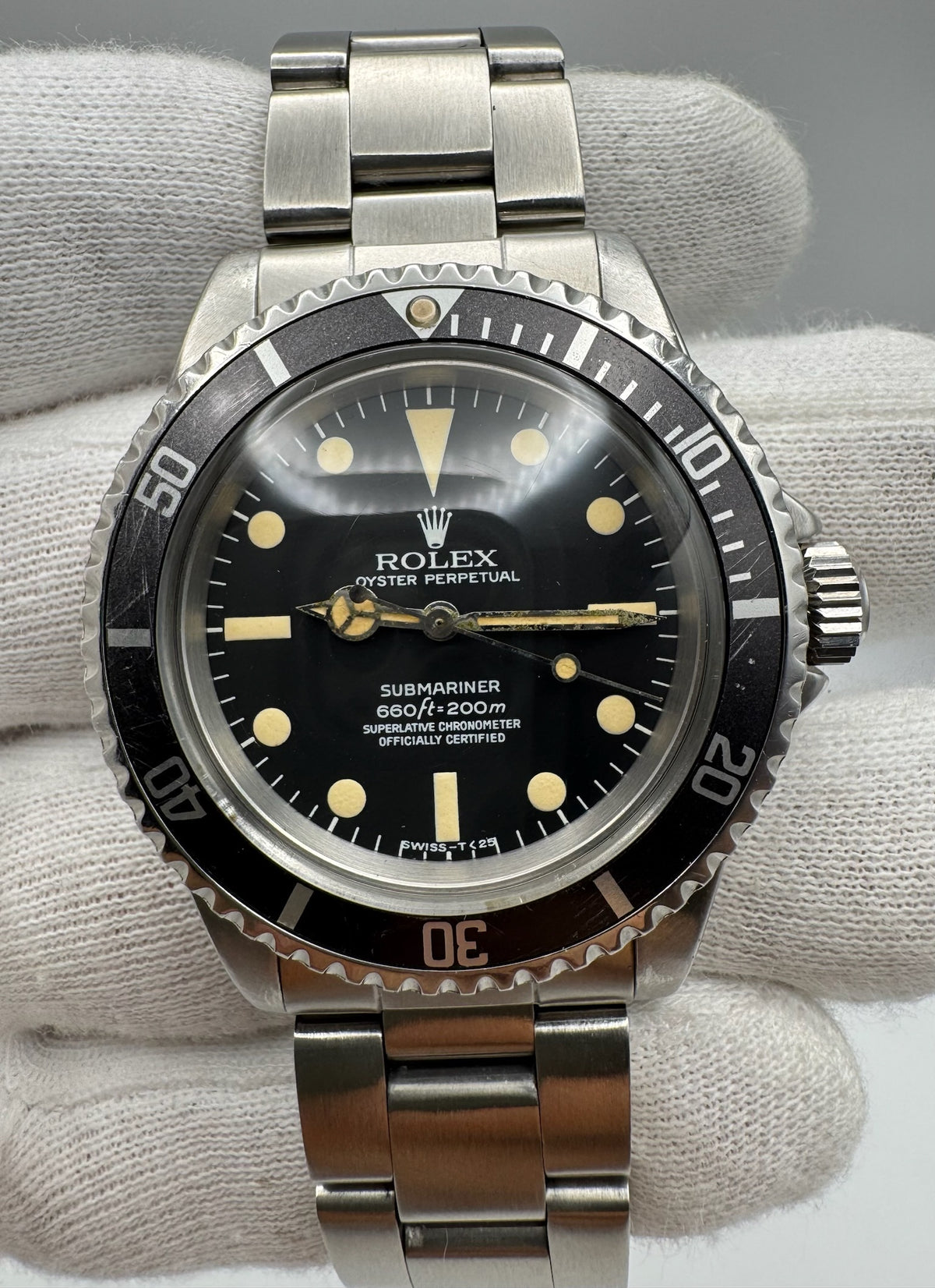 Rolex Submariner No Date 5512 Maxi Dial Yellow Patina 1966 (Serviced)