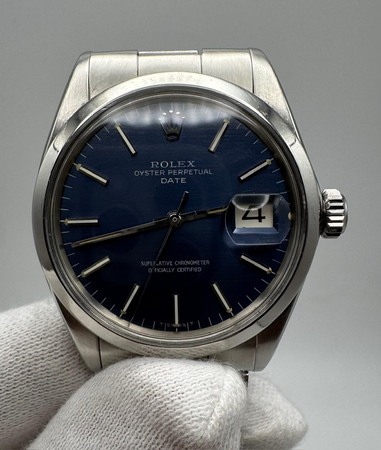 Rolex Oyster Perpetual Date Blue Dial 1967 (Serviced)