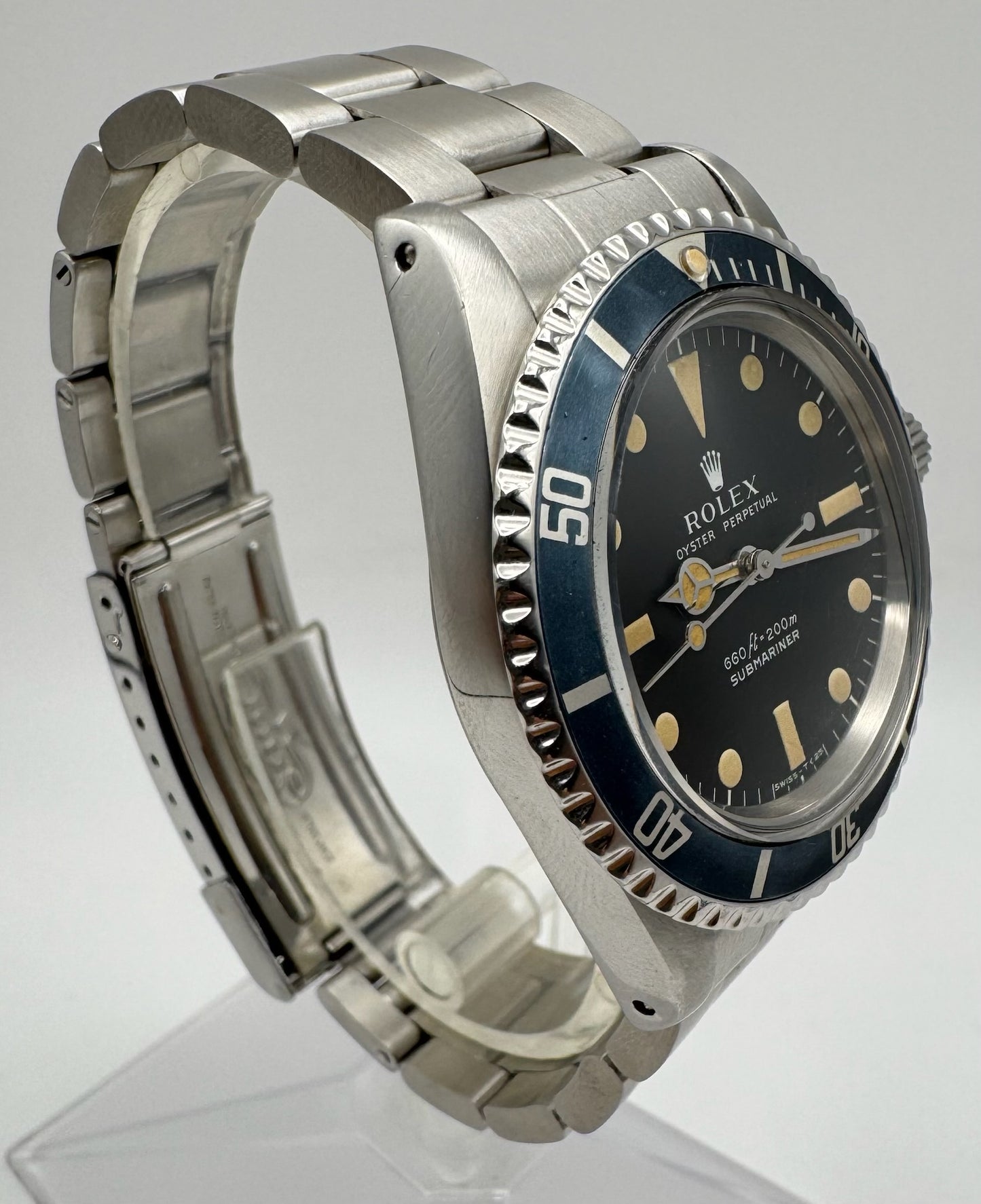 Rolex Submariner (No Date) 5513 Maxi Dial Pumpkin Patina Faded Insert 1979 (Full-Set/Serviced)