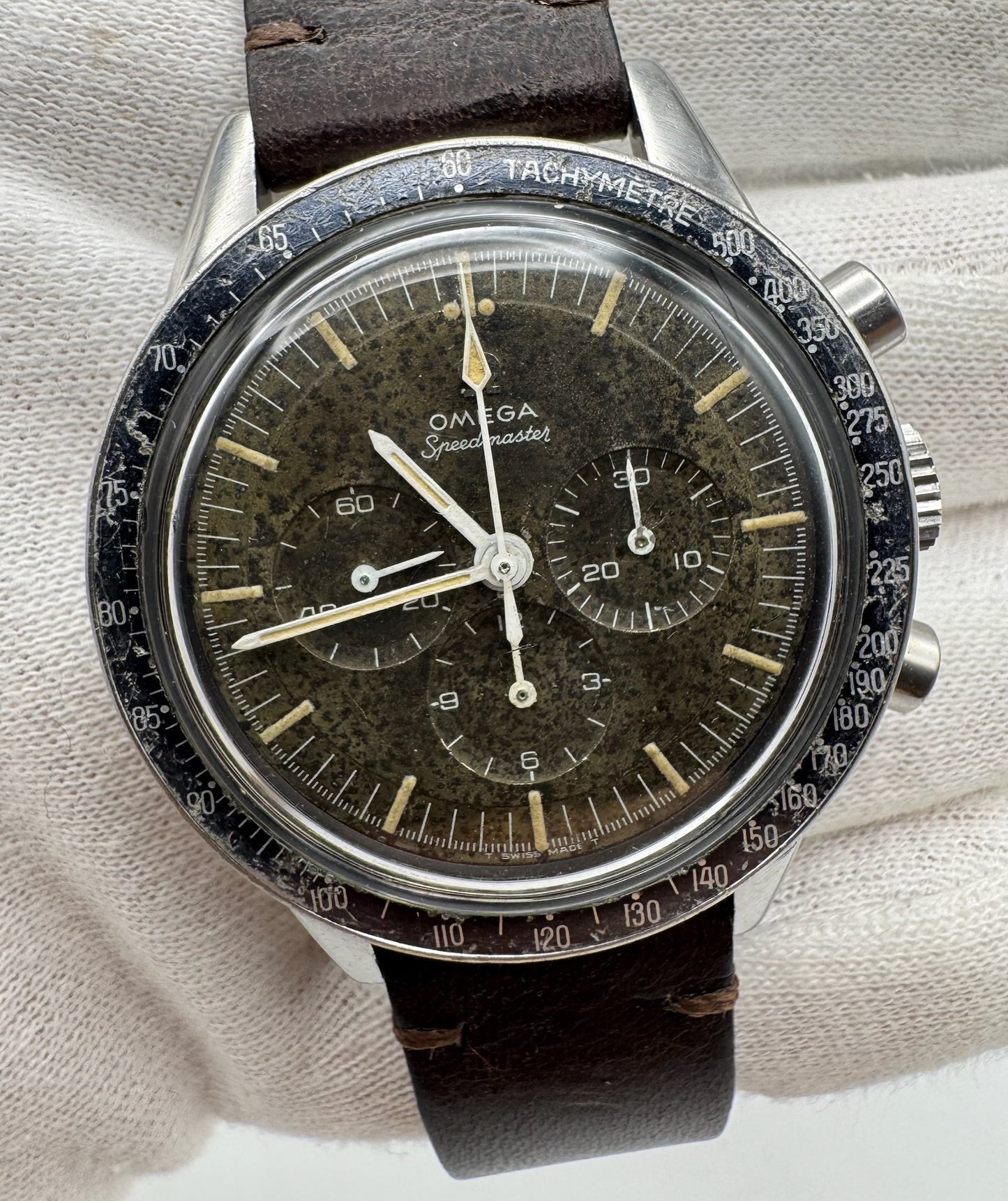 Omega Speedmaster "Ed White" 105.003-65 Tropical Dial Dot Over 90 Blue Bezel Cal. 321 1965