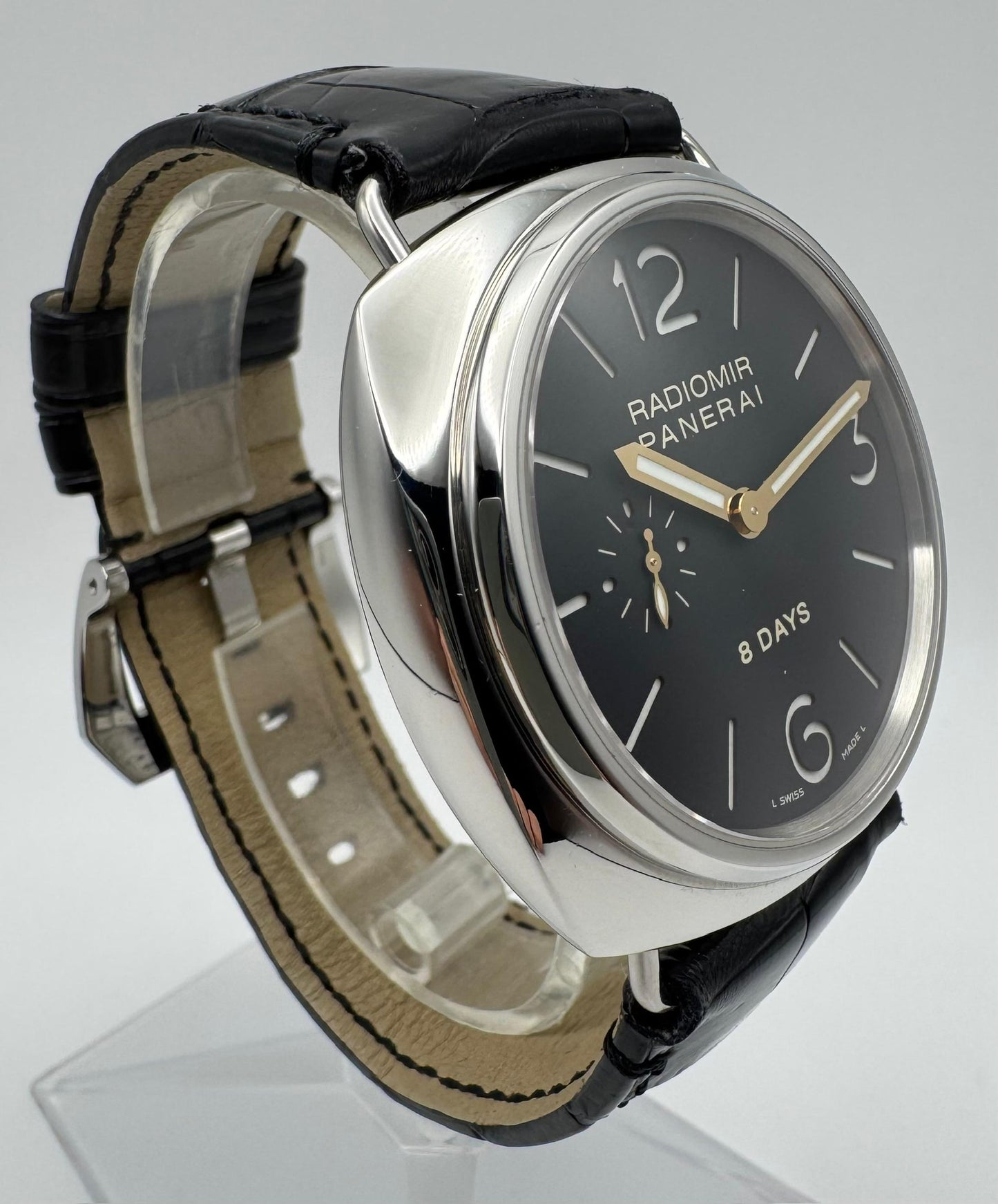 Panerai Radiomir 8 Days PAM190 JLC Movement Black Dial 2006 (Full-Set)