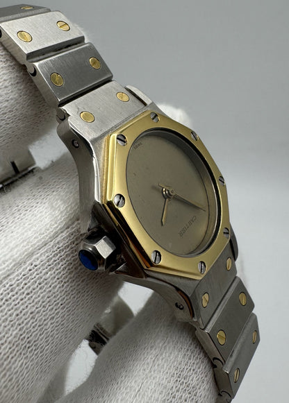 Cartier Santos 0907 Octagon 2 Tone Ghost Dial 1980 (Serviced)