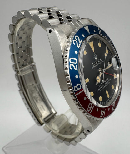 Rolex GMT-Master 1675 MK4 Pepsi Yellow Patina 1978 (Full-Set/Unpolished/Serviced)