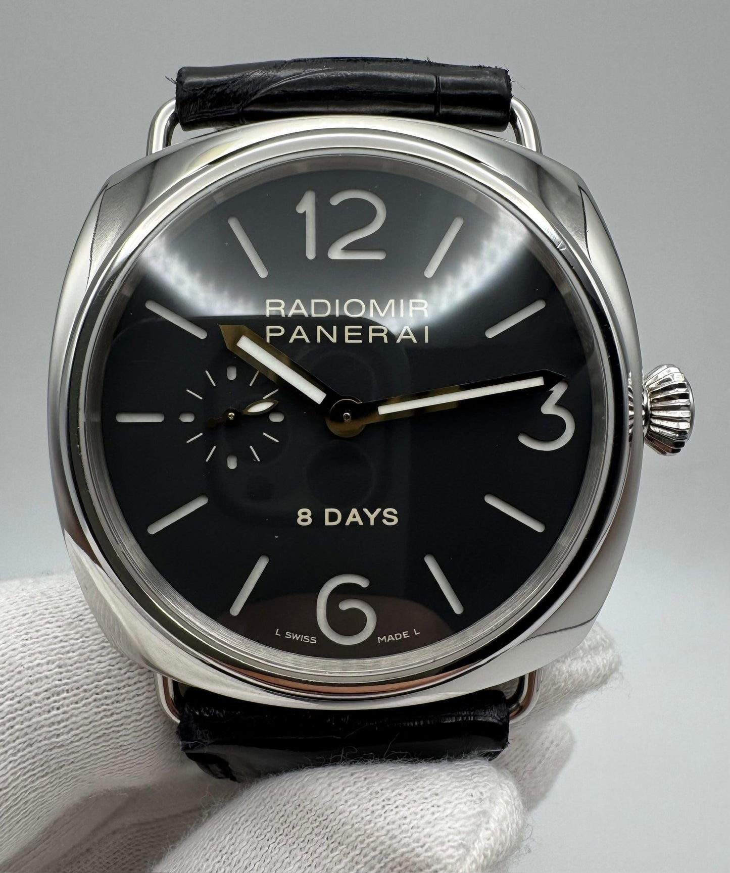 Panerai Radiomir 8 Days PAM190 JLC Movement Black Dial 2006 (Full-Set)