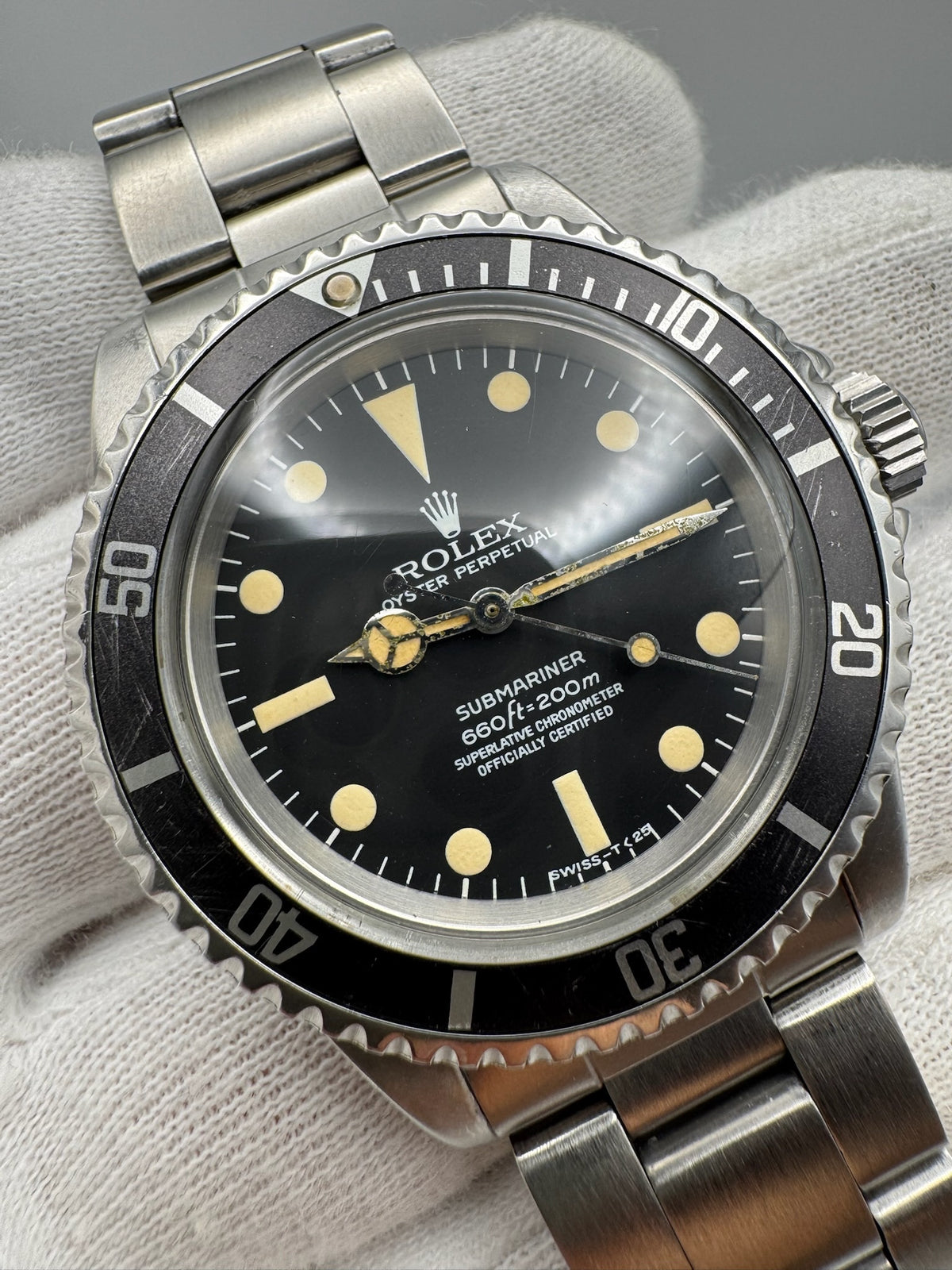 Rolex Submariner No Date 5512 Maxi Dial Yellow Patina 1966 (Serviced)