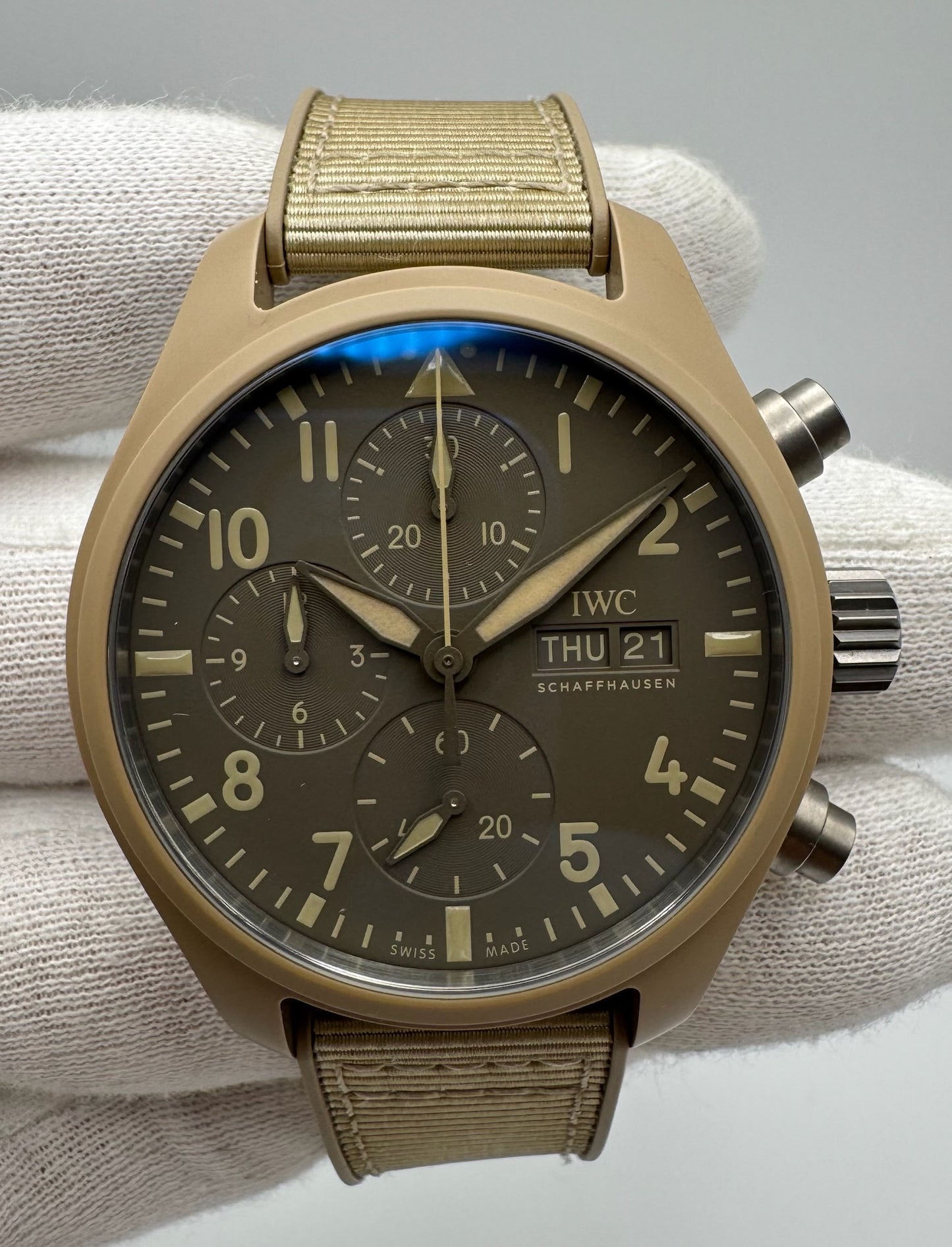 IWC Pilot Chronograph Top Gun 41 Mojave Desert 2024 (Full-Set/Mint)