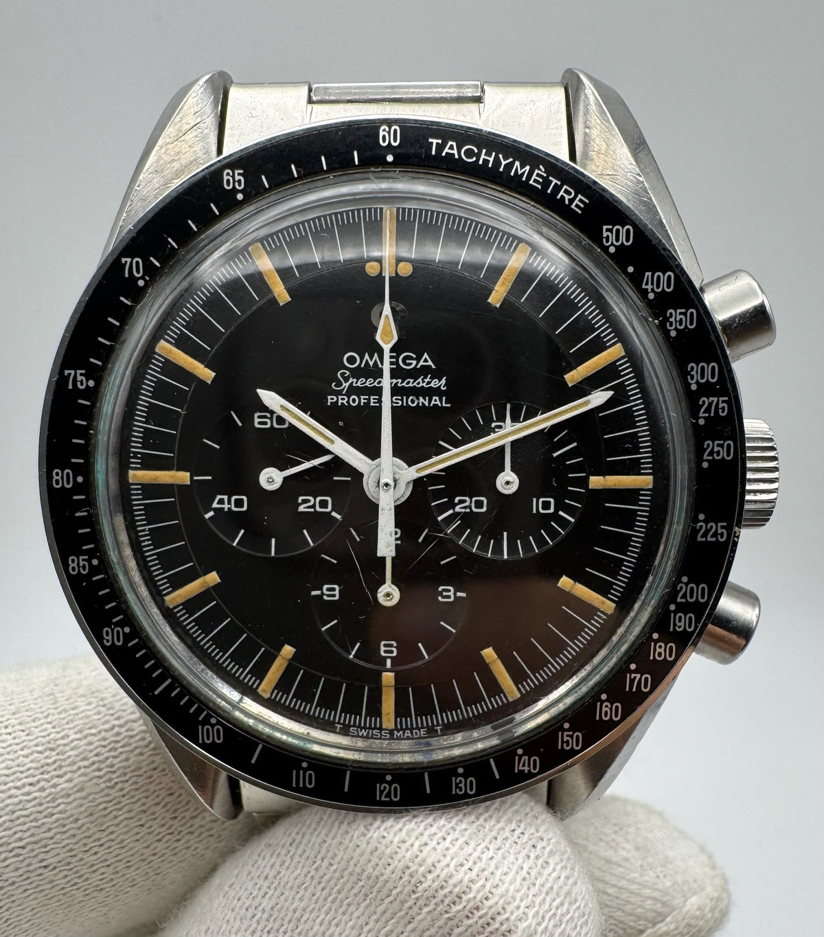 Omega Speedmaster Professional Moonwatch 145.012-67 Tropical Dial 1967 (Full-Set)