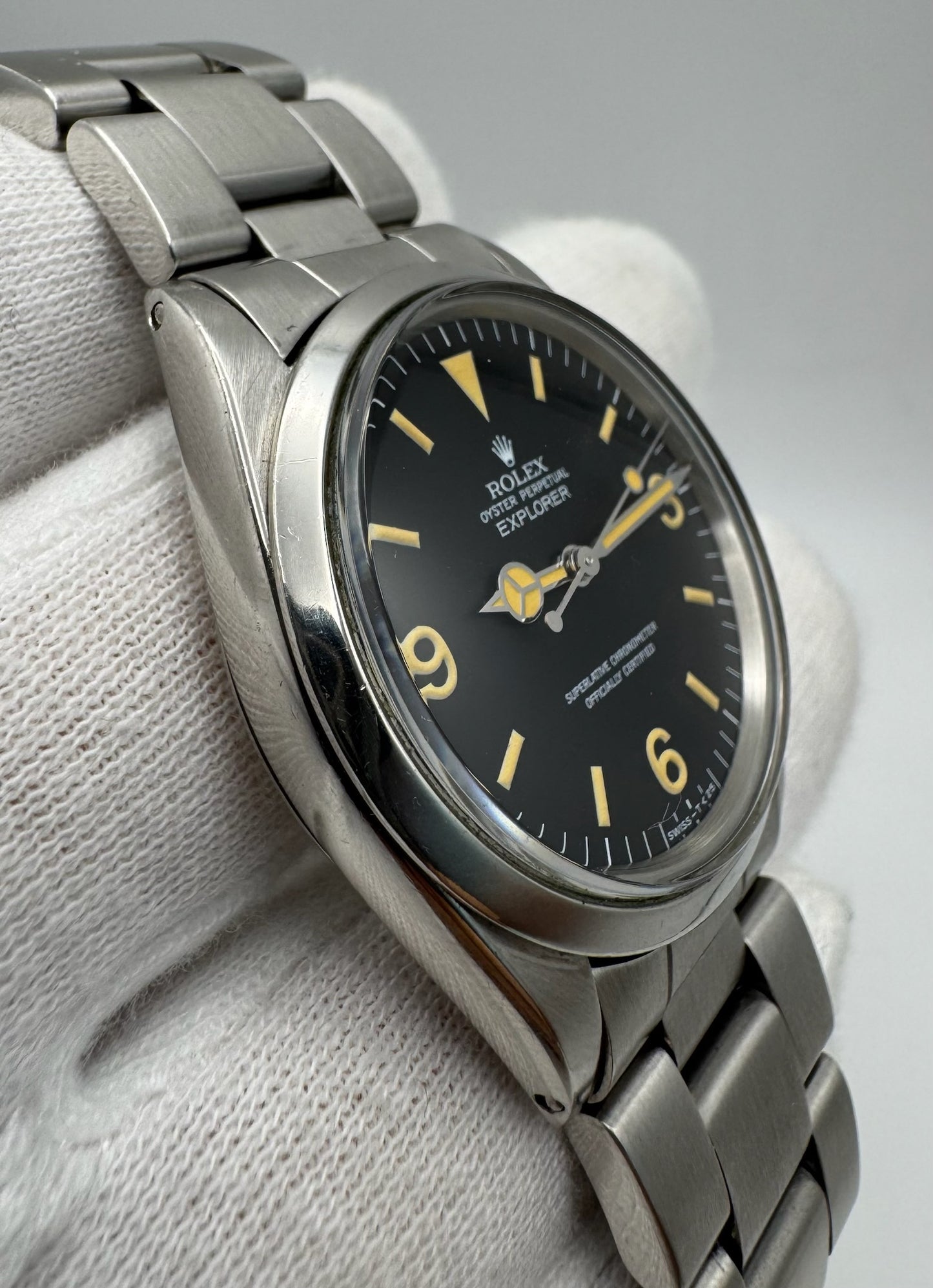 Rolex Explorer 1016 Yellow Patina Service Dial 1971
